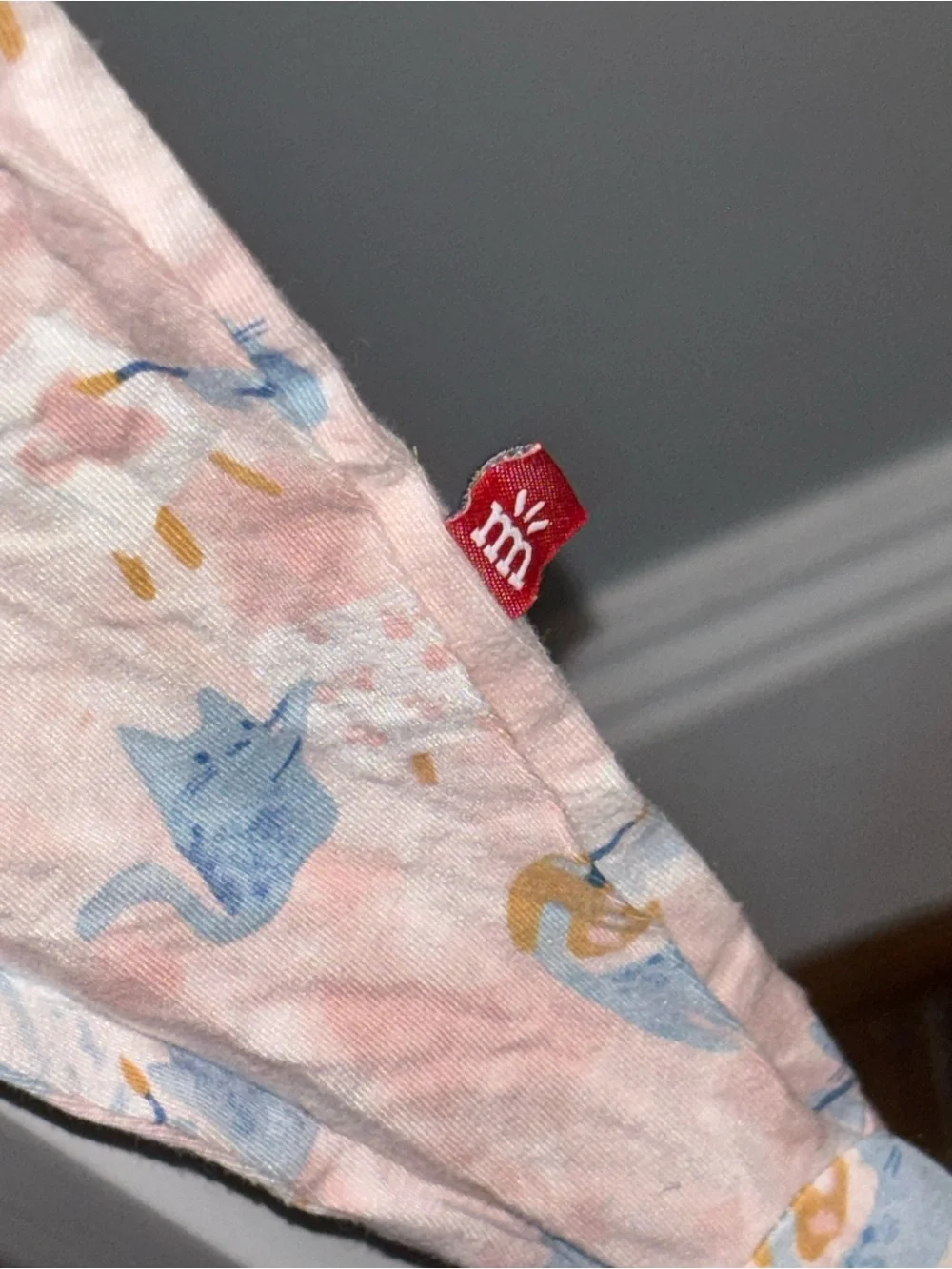 Magnetic Me 3-6 mos Pink Pajama with Rainbow Trim